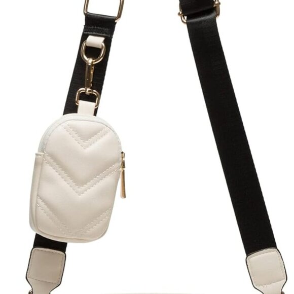Chevron Quilted Small Crossbody Bag with Coin Purse Pouch, Women Square Camera S - Picture 1 of 6